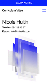 Portfolio och CV website templates – Business CV