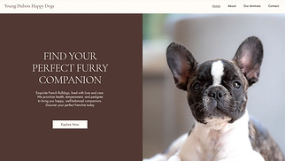  website templates - Dog Breeder (Elegant)