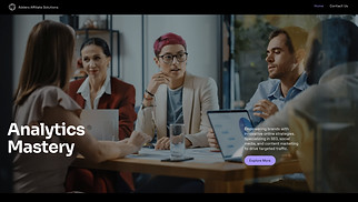 Marketing & Advertising website templates - Affiliate Marketing Portfolio (Dark)