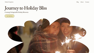 Blog website templates - Holiday Travel Blog (Warm)