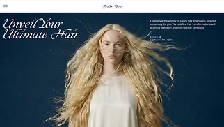 Hemsidemallar för Skönhet och hår - Hair Extensions Salon (Trendy)
