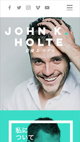 個人サイト website templates – 俳優履歴書