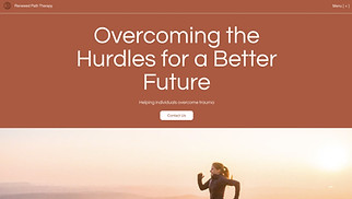  website templates - Trauma Therapy (Warm)