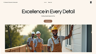 Services & Maintenance website templates - Home Remodeling Company (Simple)