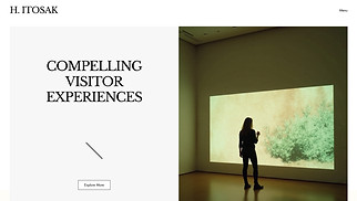 Portfolios website templates - Exhibition Design Portfolio (Modern)
