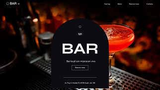 Restaurantes y comida plantillas web – Bar