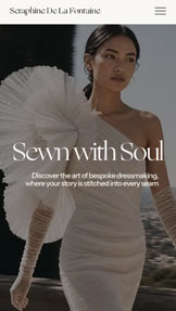 dress designer website Fashion Business Website UI Design