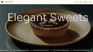 Cafe & Bakery website templates - Boulangerie (Elegant)