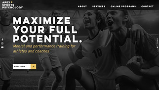 Consulting & Coaching website templates - Sports Psychologist
