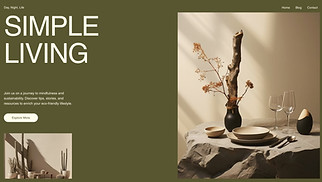 Personal Blog website templates - Personal Blog (Earthy)