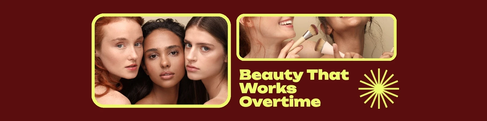 Pop Collage Beauty LinkedIn Banner