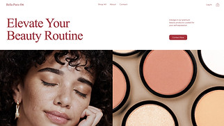  website templates - Online Beauty Supply Store (Vibrant)