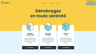 Templates de sites web Entreprises de services - Société de déménagement
