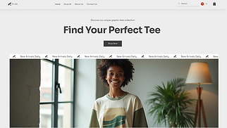 Fashion & Clothing website templates - T-shirt Store (Trendy)