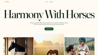 Industrial website templates - Horse Farm (Rustic)
