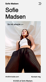 Design hjemmesideskabeloner – Modedesigner 