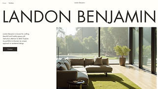 Portfolios website templates - Architecture Student Portfolio (Modern)