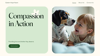 Industrial website templates - Animal Shelter (Natural)