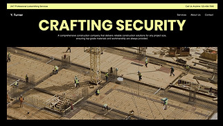Construction website templates - Construction Company (Bold)