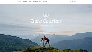 Templates de sites web Personnel - Professeur de Yoga