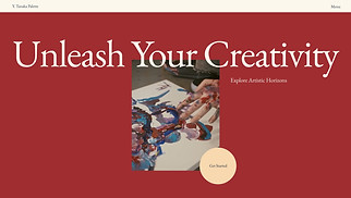 Blog website templates - Drawing & Painting Blogger (Calm)