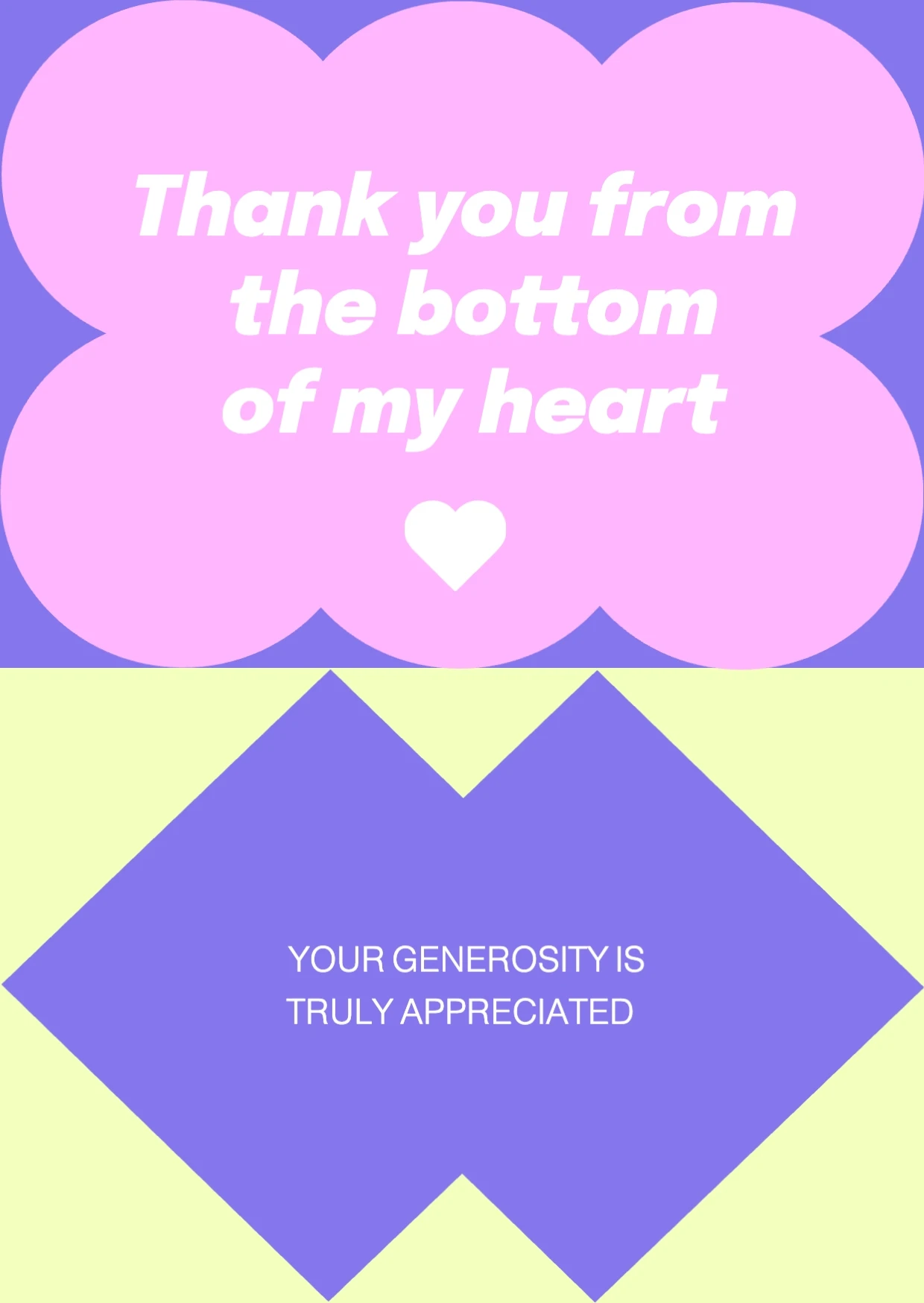  Pastel Geometric Thank You Greeting Card