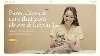 Pets & Animals website templates - Veterinary Clinic (Bright)