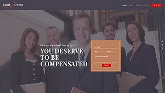 Financiën en juridische zaken website templates - Letselschade advocaat