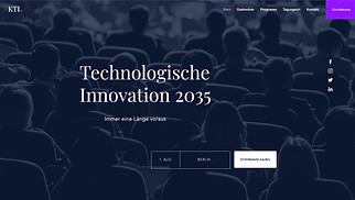 Technologie & Apps Website-Vorlagen - Konferenz