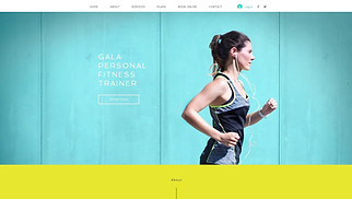 Sports & Fitness website templates - Fitness Trainer