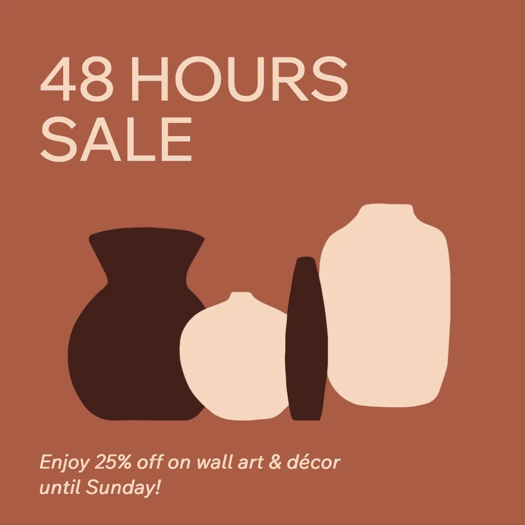 Handmade Minimalist Abstract Home & Lifestyle Facebook Post