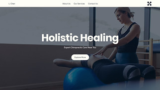 Health & Wellness website templates - Chiropractor Clinic (Modern)