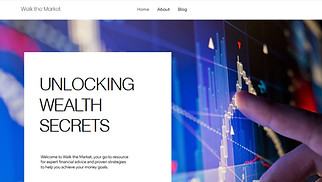 News & Business website templates - Finance Blog (Clean)