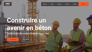 Templates de sites web Entreprises de services - Société de Construction