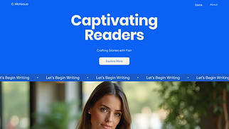 Literary Arts website templates - Writer (Vibrant)