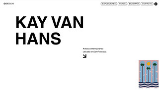 Portafolios y currículum plantillas web – Artista (Tipografía en Negrita)