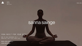  website templates - Personal Yoga Trainer (Dynamic)