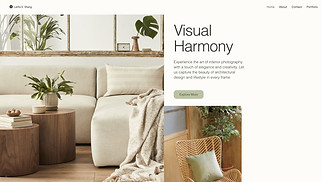 Portfolios website templates - Interior Photographer (Neutral)