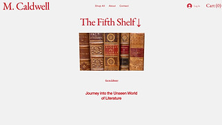All website templates - Rare Book Store (Elegant)
