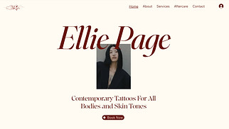 Design website templates - Tattoo Artist (Artistic)