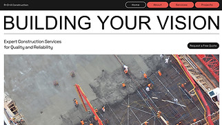 Industrial website templates - Construction Company (Modern)