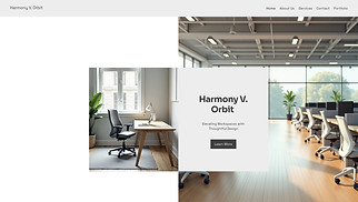 Interior Design website templates - Interior Design Studio (Cool)