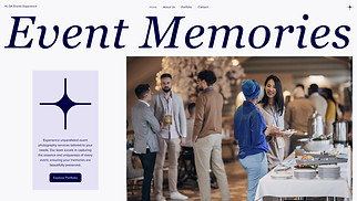Events & Portraits website templates - Events Photography Company (Dynamic)