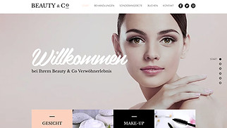 Schönheit & Haare Website-Vorlagen - Schönheitssalon