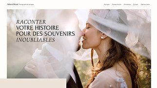 Templates de sites web Portraits et événements - Photographe Noces