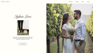 Events website templates - Wedding Invitation (Trendy)