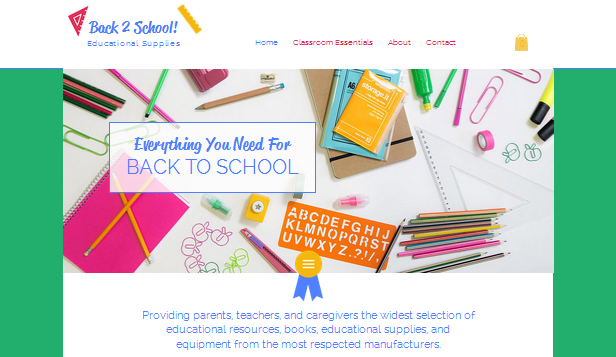 Stationery Store Website Template