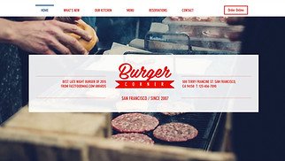 Hjemmesideskabeloner til Restaurant - Burgerrestaurant