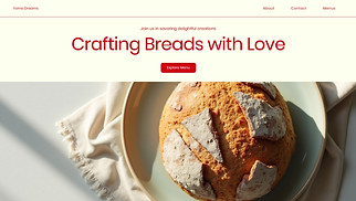 Cafe & Bakery website templates - Bakery (Modern)