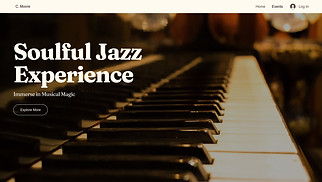 Events website templates - Jazz Venue (Cozy)